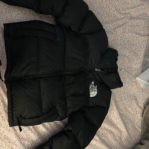 Black north face puffer jacket WOMENS size XS